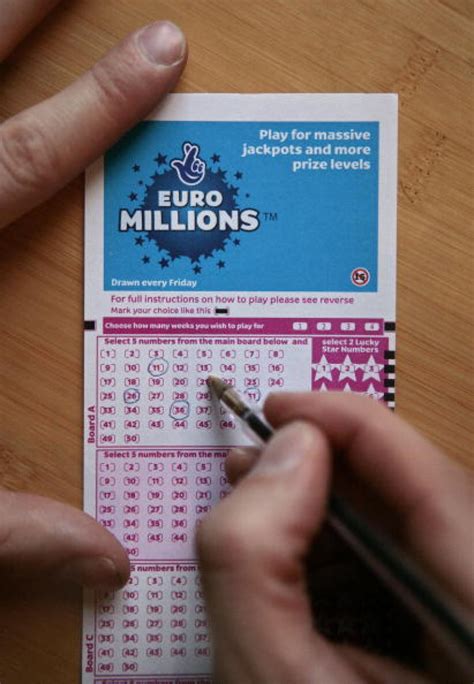 UK EuroMillions ticket.